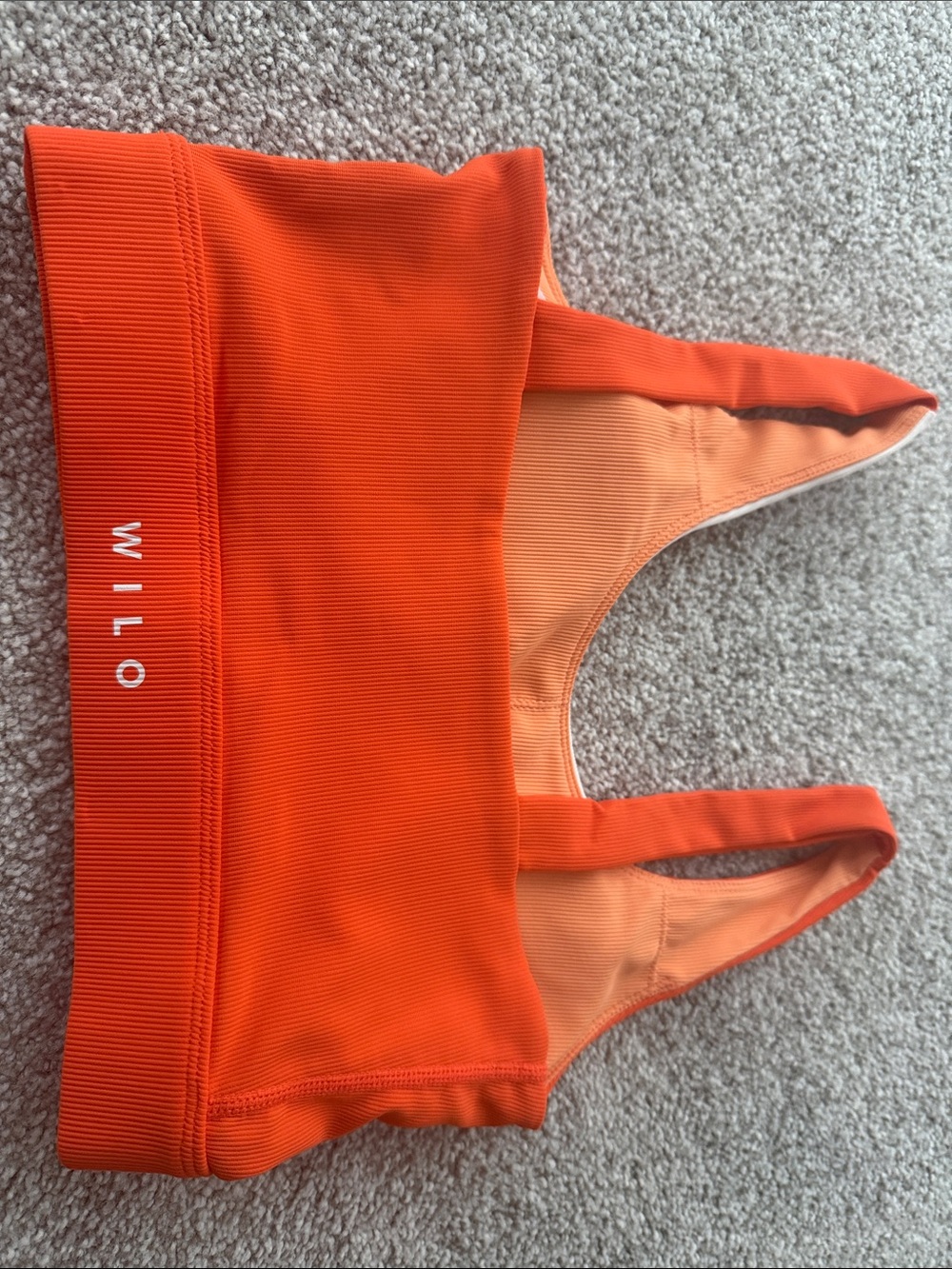 WILO Workout Set - Orange & White - Size XS - Picture 5 of 8